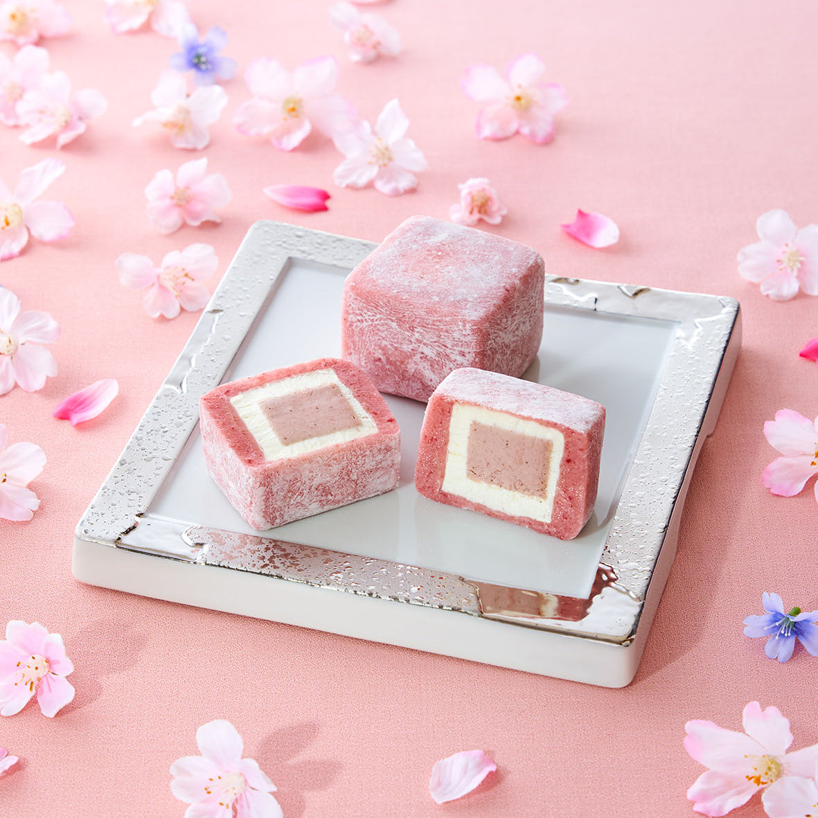 春限定商品 HAPPI CHEESEキューブ 春色大福ラージ1個入り